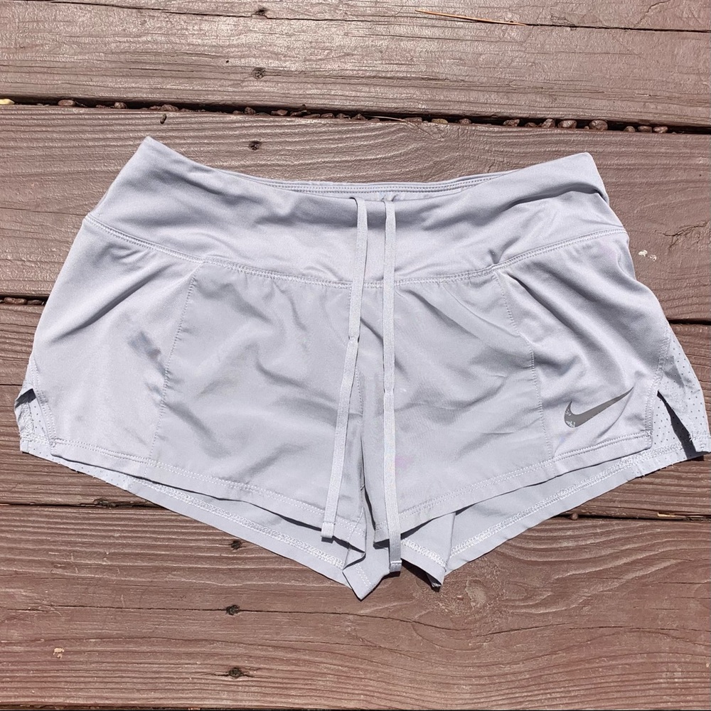 Nike light grey dri fit shorts